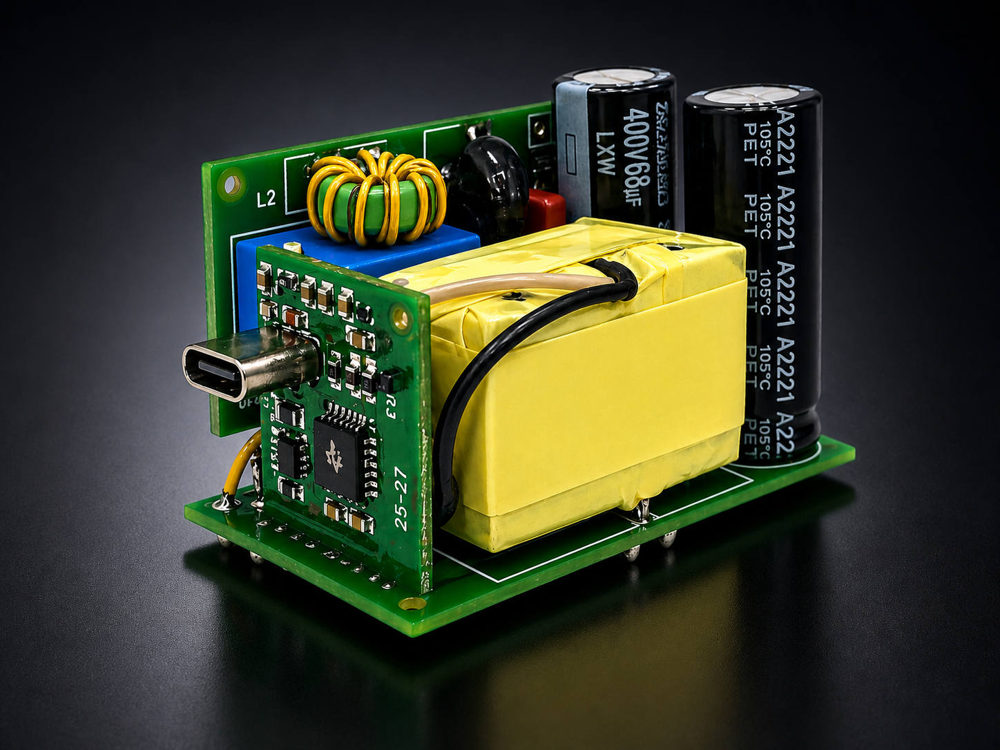 GaN power technology visual representing Terul's power solutions category
